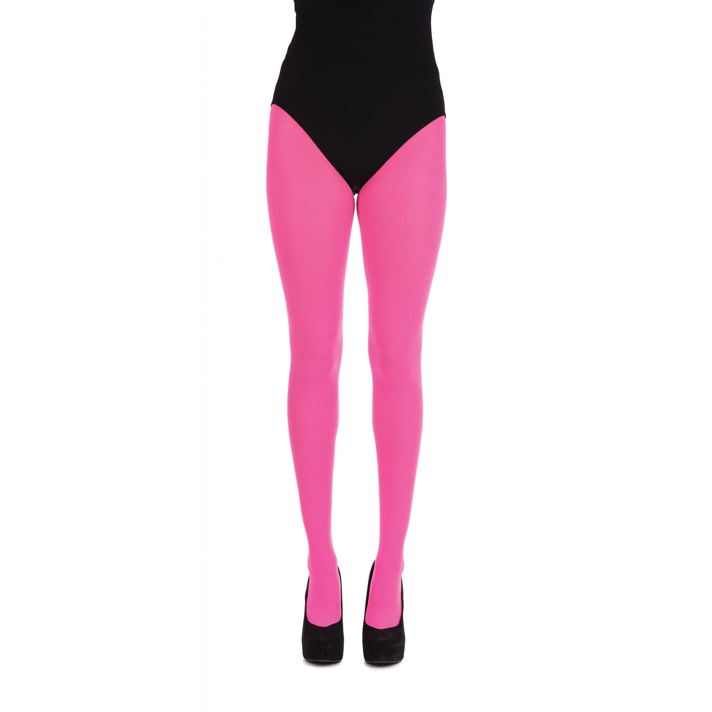 Pink - Back - Bristol Novelty Womens-Ladies Fancy Dress Tights