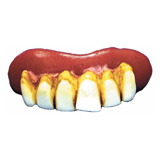 Pink-Off White - Front - Bristol Novelty Mr Groovy Dentures Fake Teeth With Impression Putty