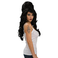 Black - Front - Rubies Rehab Wig