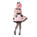 Pink-Black - Front - Rubies Skelly Costume Dress
