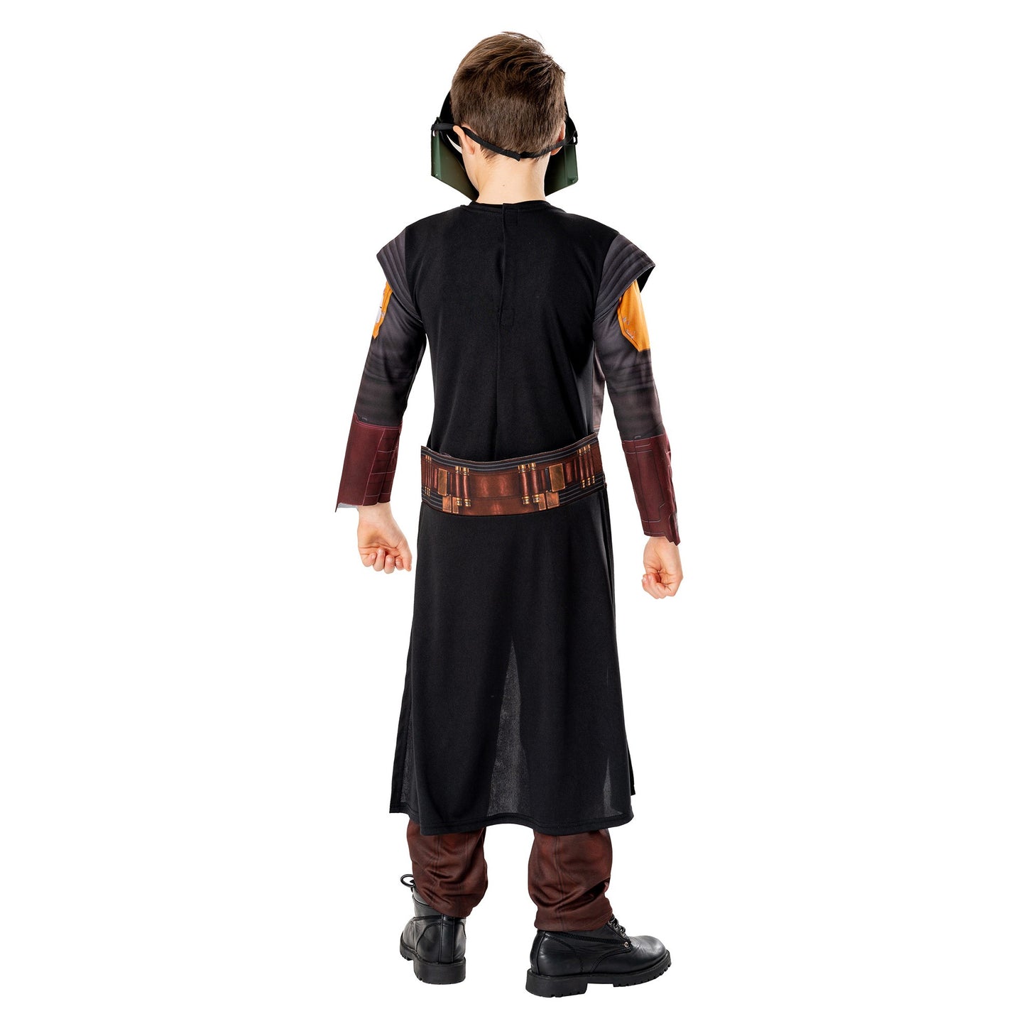 Green-Black - Back - Star Wars: The Book Of Boba Fett Childrens-Kids Deluxe Costume
