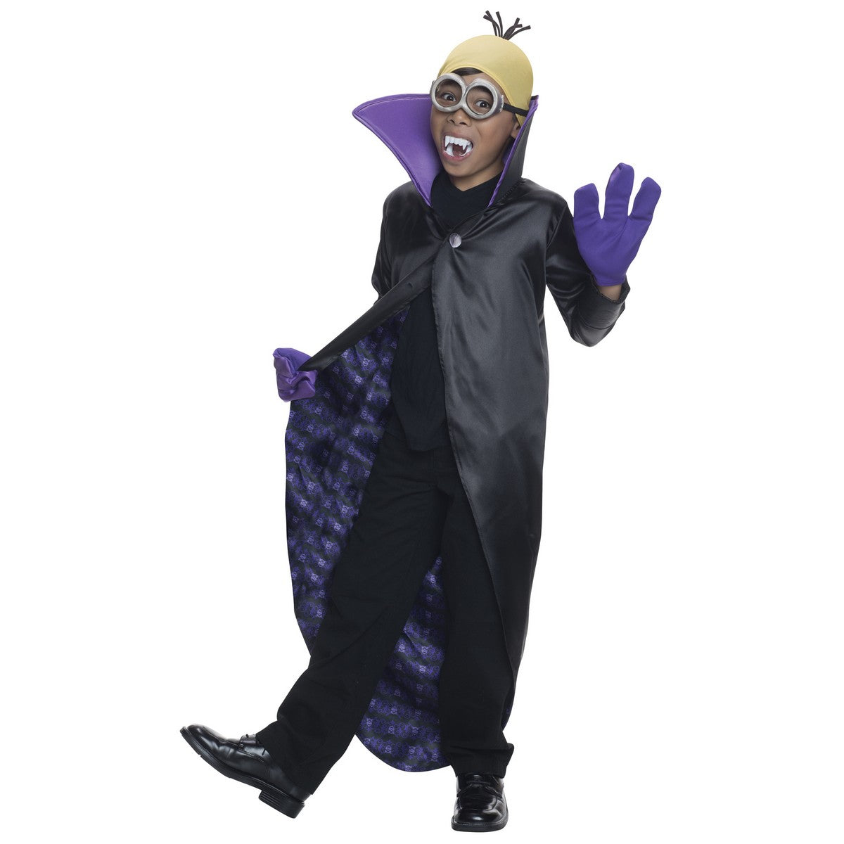 Black-Purple - Lifestyle - Minions Childrens-Kids Dracula Costume