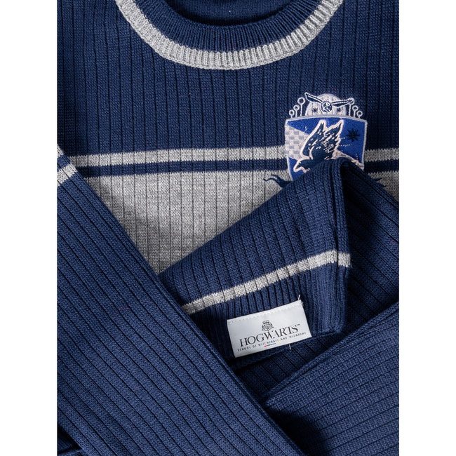Blue - Side - Harry Potter Childrens-Kids Varsity Ravenclaw Jumper