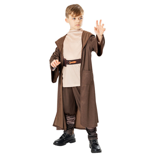 Brown - Front - Star Wars: Obi-Wan Kenobi Boys DLX Costume