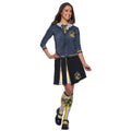 Black-Yellow-Grey - Back - Harry Potter Girls Hufflepuff Costume Skirt