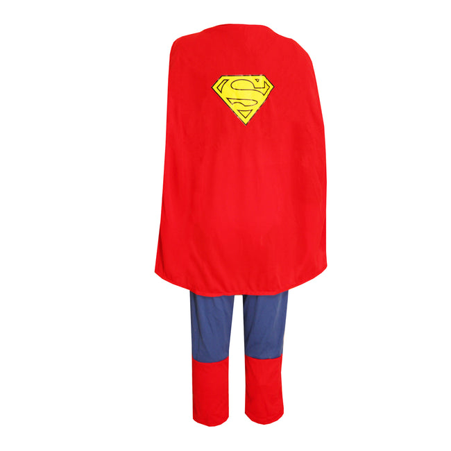 Blue-Red - Back - Superman Childrens-Kids Metallic Costume