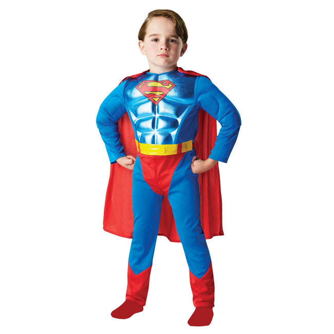 Blue-Red - Lifestyle - Superman Childrens-Kids Metallic Costume