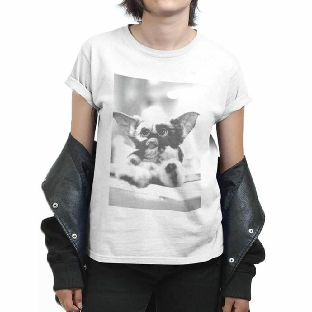 White - Back - Gremlins Unisex Adult Gizmo Photograph T-Shirt