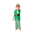 Green-Red - Back - Bristol Novelty Childrens-Kids Helpful Elf Costume
