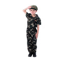 Green - Side - Bristol Novelty Childrens-Kids Soldier Costume