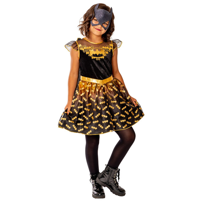 Black - Front - DC Comics Girls Deluxe Batgirl Costume Dress