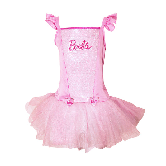 Pink - Front - Barbie Childrens-Kids Ballerina Costume