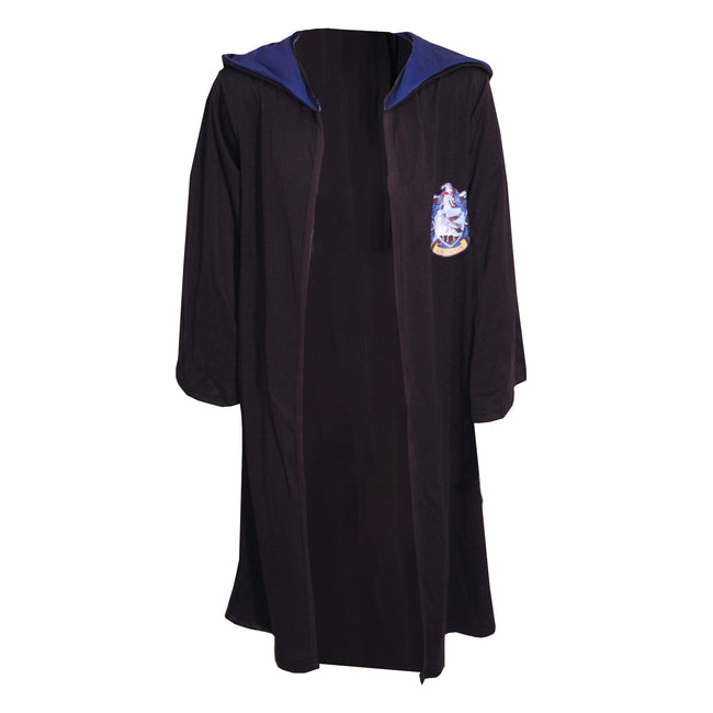 Black-Blue - Front - Harry Potter Childrens-Kids Ravenclaw Costume Robe