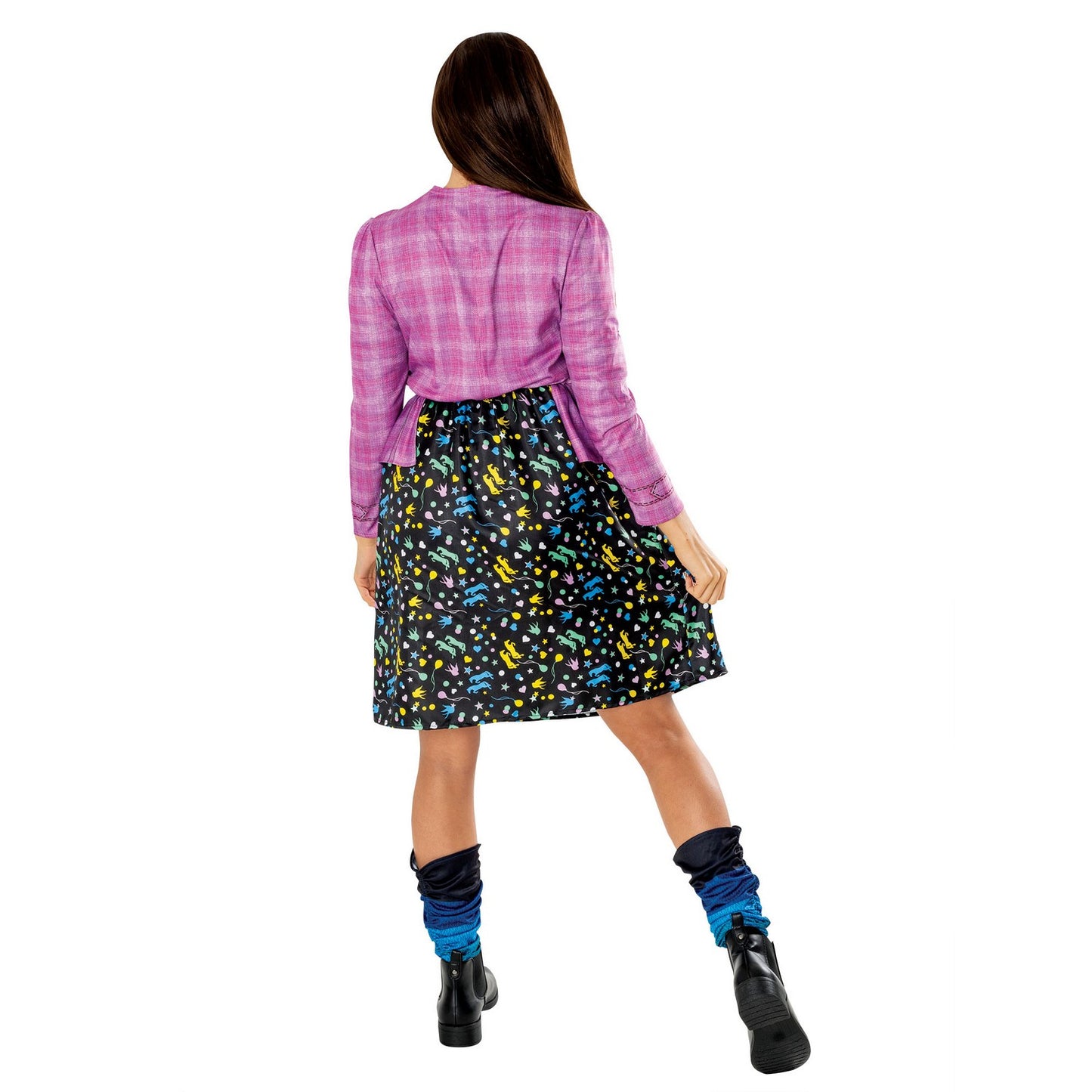Pink-Black - Back - Harry Potter Unisex Adult Luna Lovegood Costume