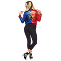 Red-Blue-White - Back - Harley Quinn Womens-Ladies Property Of The Joker Costume