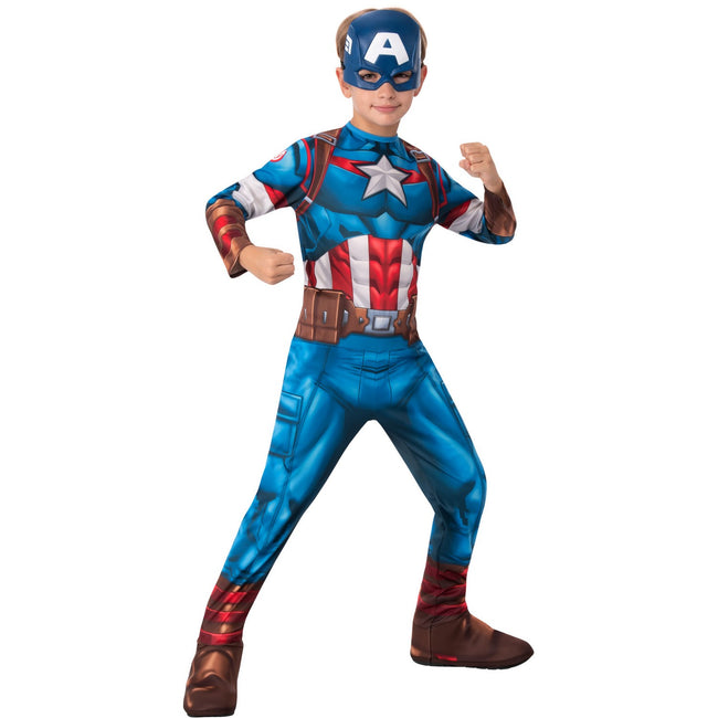 Blue-Red-White - Front - Captain America Boys Costume