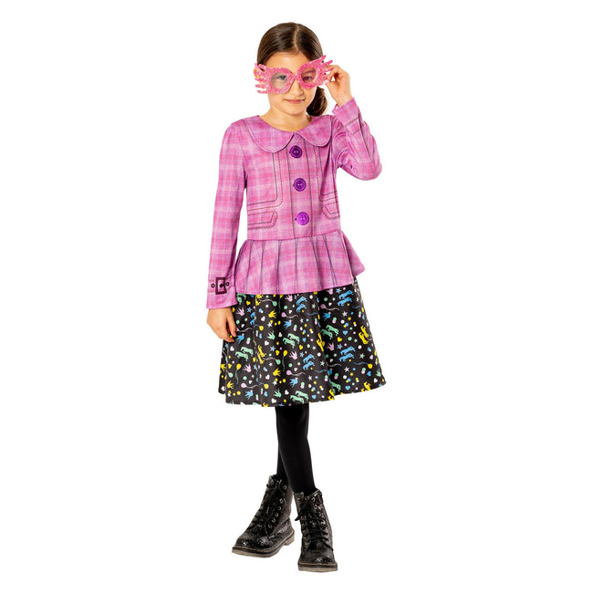 Pink-Black - Side - Harry Potter Childrens-Kids Luna Lovegood Costume