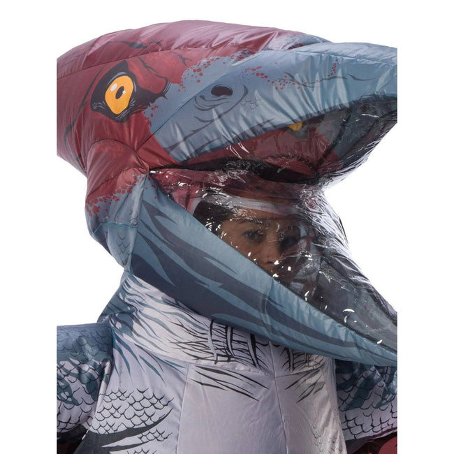 Grey - Back - Jurassic World Unisex Adult Pteranodon Inflatable Costume