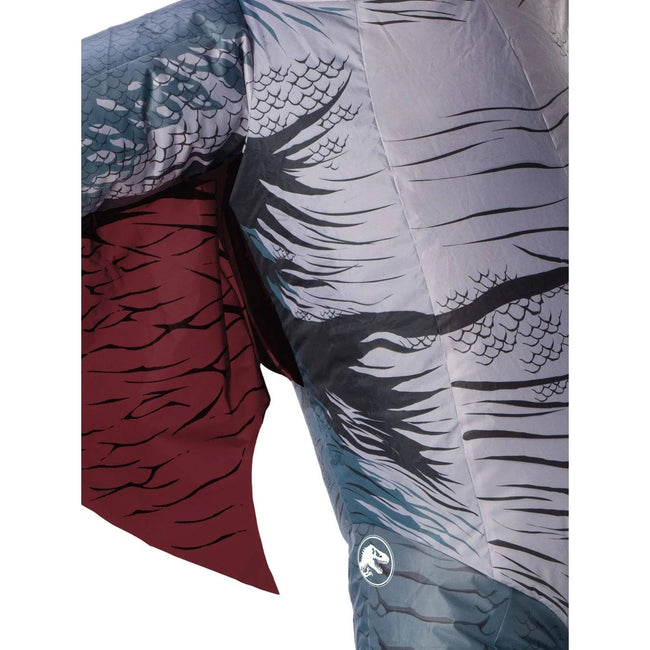 Grey - Side - Jurassic World Unisex Adult Pteranodon Inflatable Costume