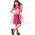 Pink-Black - Front - Monster High Girls Draculaura Costume