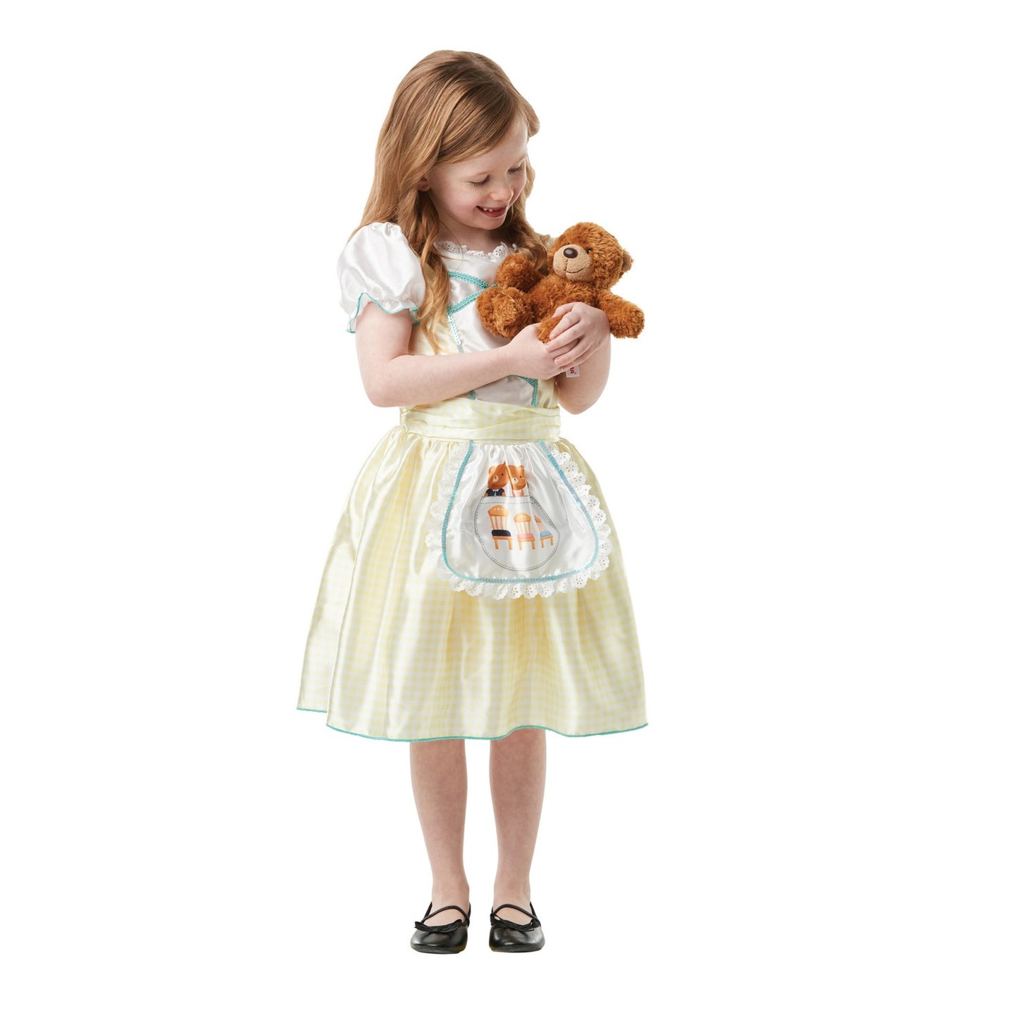 Cream-White-Blue - Side - Bristol Novelty Girls Goldilocks Costume
