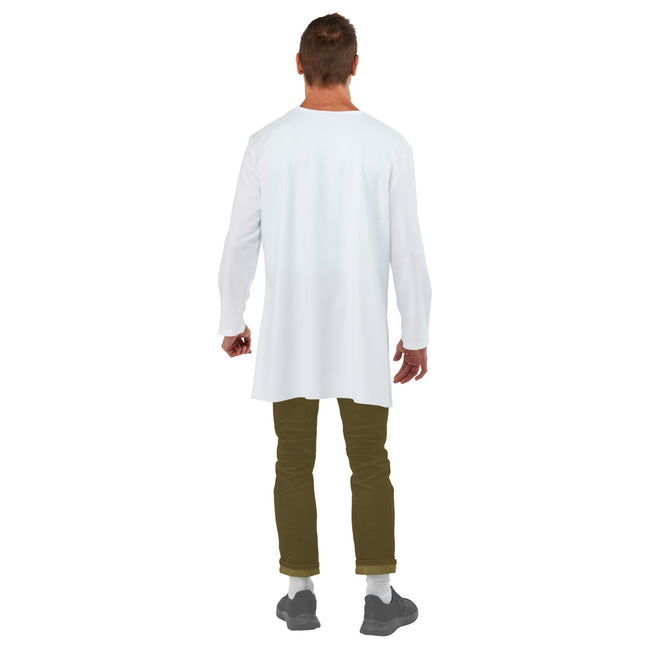 Blue-White - Back - Rick And Morty Unisex Adult Rick Costume Set