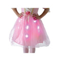 Pink - Back - Bristol Novelty Girls Twinkler Rose LED Light Costume