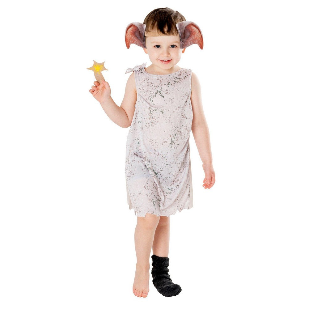 Cream-Black - Front - Harry Potter Childrens-Kids Dobby Costume