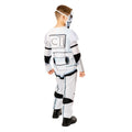 White-Black - Back - Star Wars Childrens-Kids Green Collection Stormtrooper Costume