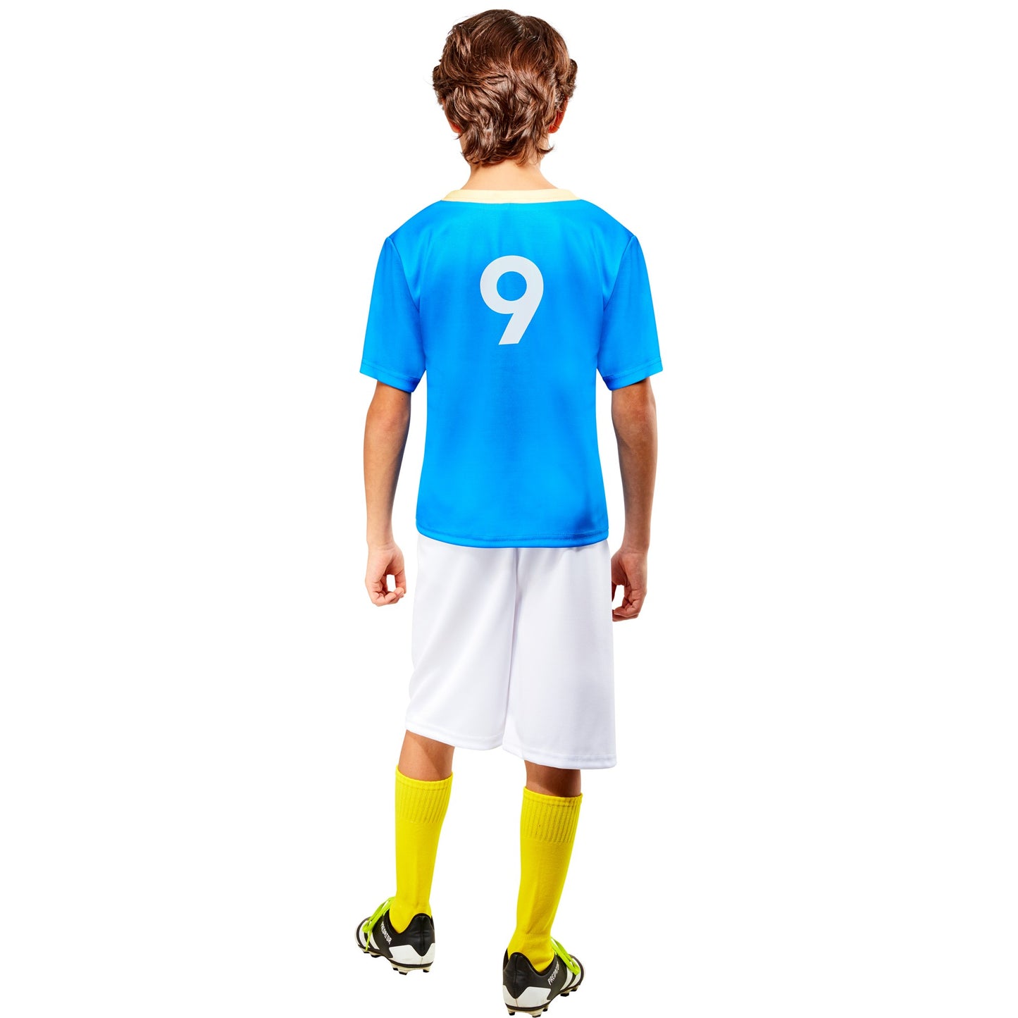 Blue-White-Red - Back - Ted Lasso Boys AFC Richmond Football Kit Costume Set