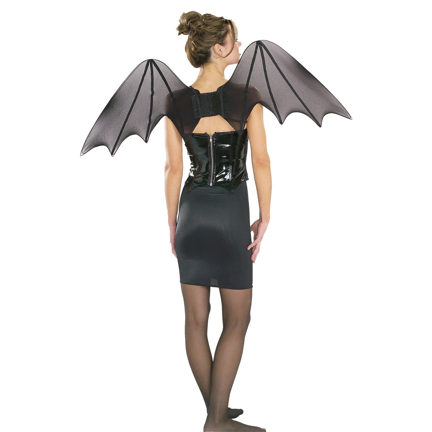 Black - Back - Rubies Chiffon Bat Wings Costume Accessory
