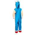 Blue-White-Beige - Back - Sonic The Hedgehog Childrens-Kids Oversized Jumpsuit