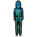 Black-Green - Lifestyle - Bristol Novelty Childrens-Kids Skeleton Neon Costume