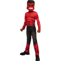 Red-Black - Side - Hulk Childrens-Kids Costume Set