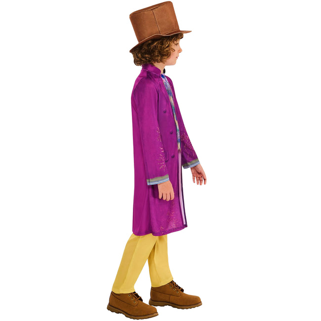 Purple-Yellow-Blue - Side - Wonka Boys Costume Set