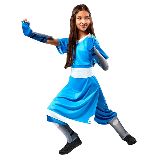 Blue-White - Front - Avatar: The Last Airbender Childrens-Kids Katara Costume