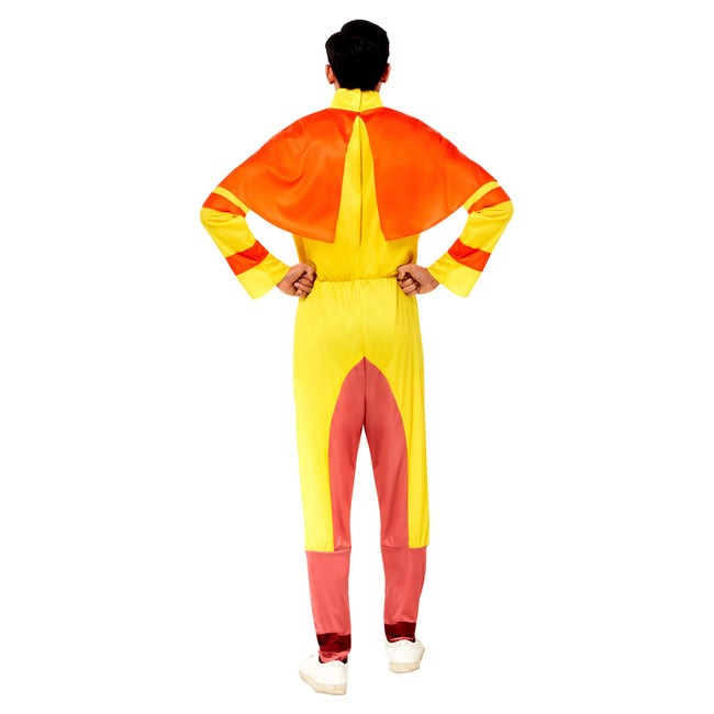 Yellow-Orange - Back - Avatar: The Last Airbender Mens Aang Costume