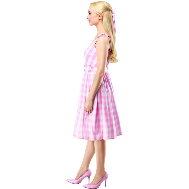 Pink-White - Lifestyle - Barbie Womens-Ladies Perfect Day Costume Dress