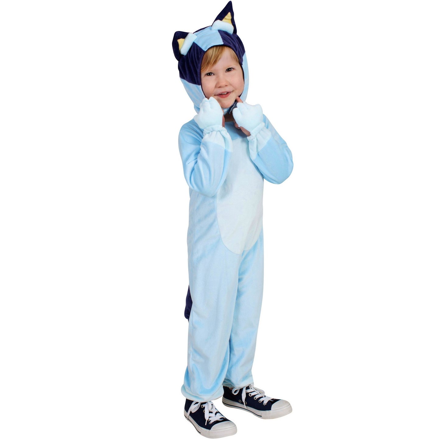 Blue - Side - Bluey Childrens-Kids Plush Costume