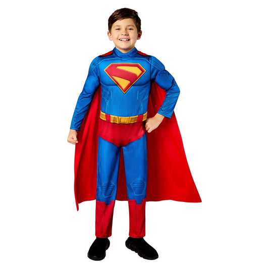 Blue-Red - Front - Superman Childrens-Kids Deluxe Costume