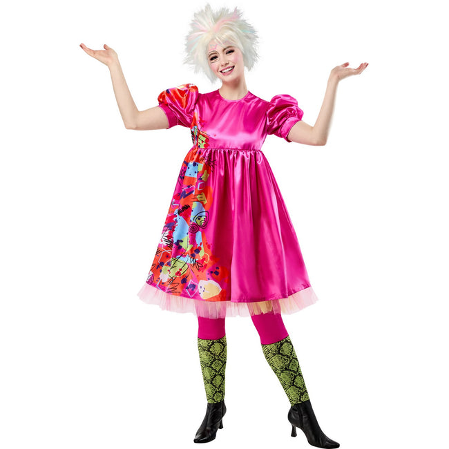 Pink-Multicoloured - Pack Shot - Barbie Womens-Ladies Weird Barbie Costume Dress