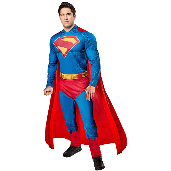 Blue-Red-Yellow - Front - Superman Mens Polyester Costume