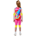 Pink-Multicoloured - Back - Barbie Girls Roller Skate Costume