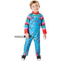 Blue-Multicoloured - Close up - Chucky Toddler Polyester Costume