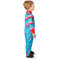 Blue-Multicoloured - Side - Chucky Toddler Polyester Costume