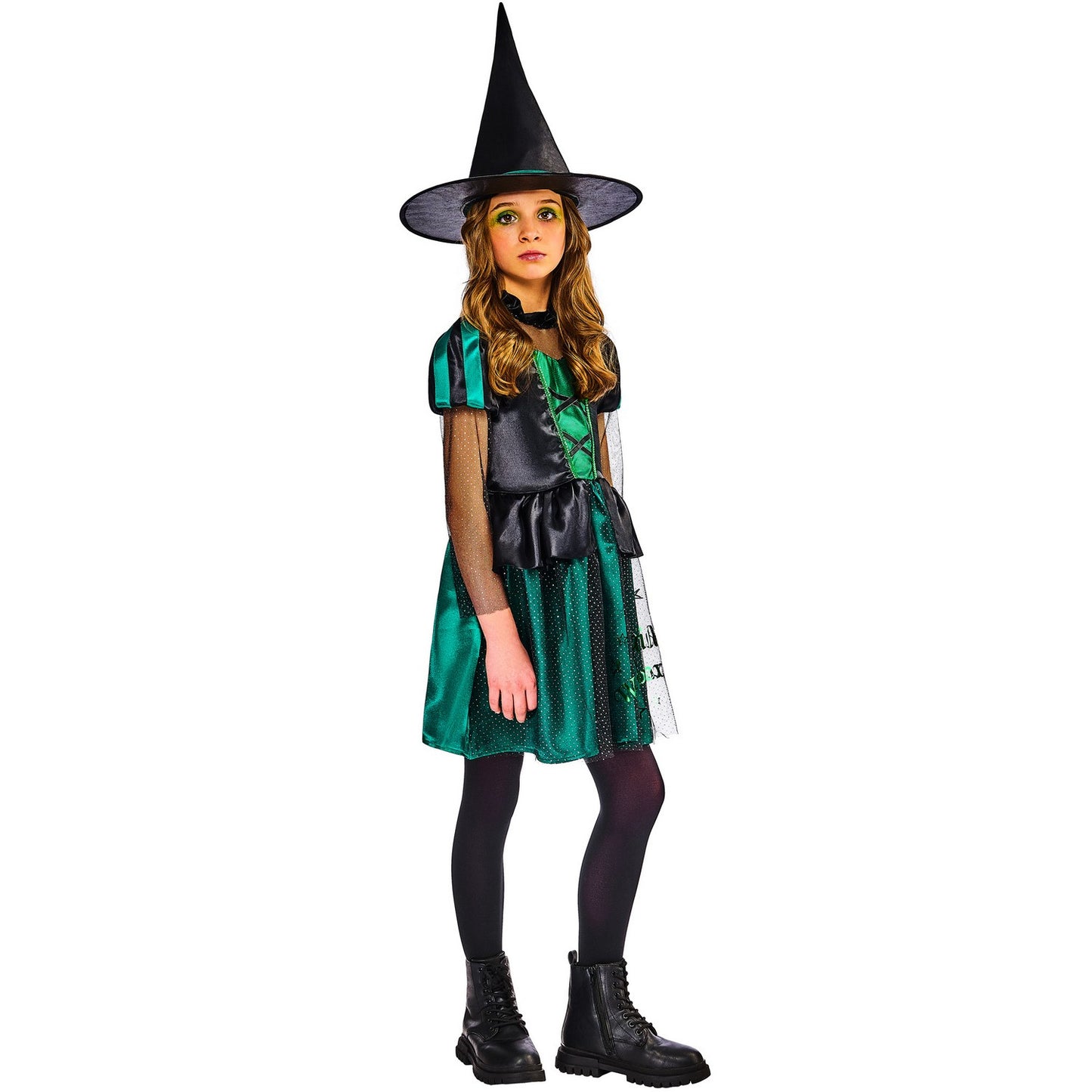 Green-Black - Pack Shot - The Wizard Of Oz Girls The Wicked Witch Of The West Costume Set