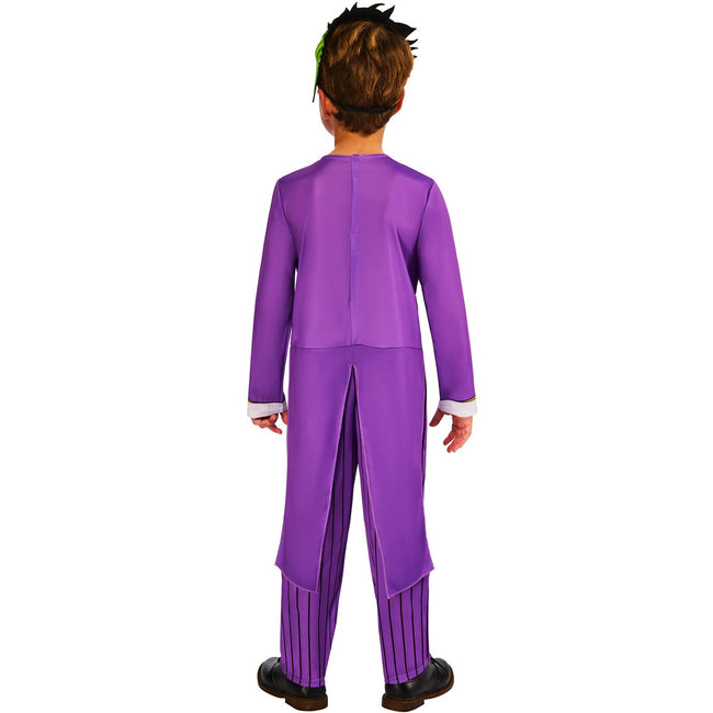 Purple-Green - Back - The Joker Boys Costume Set