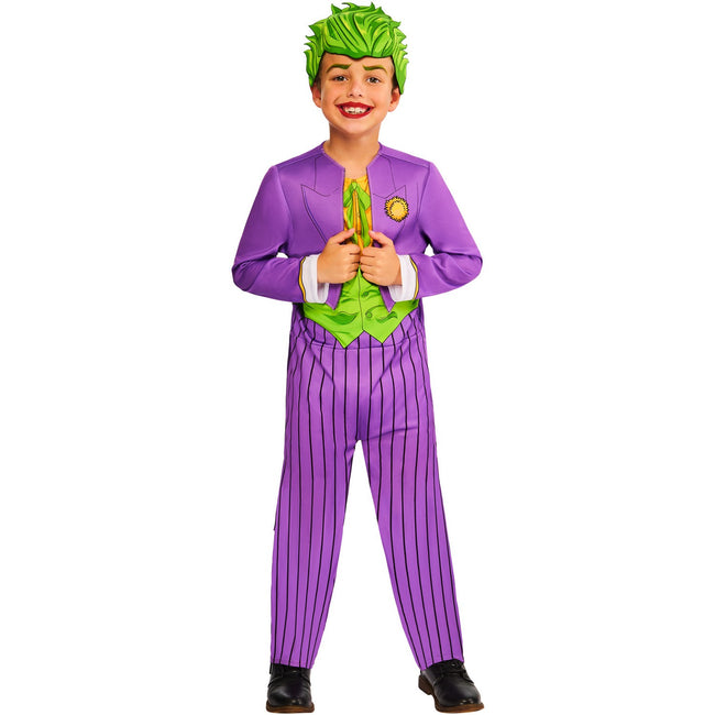 Purple-Green - Front - The Joker Boys Costume Set