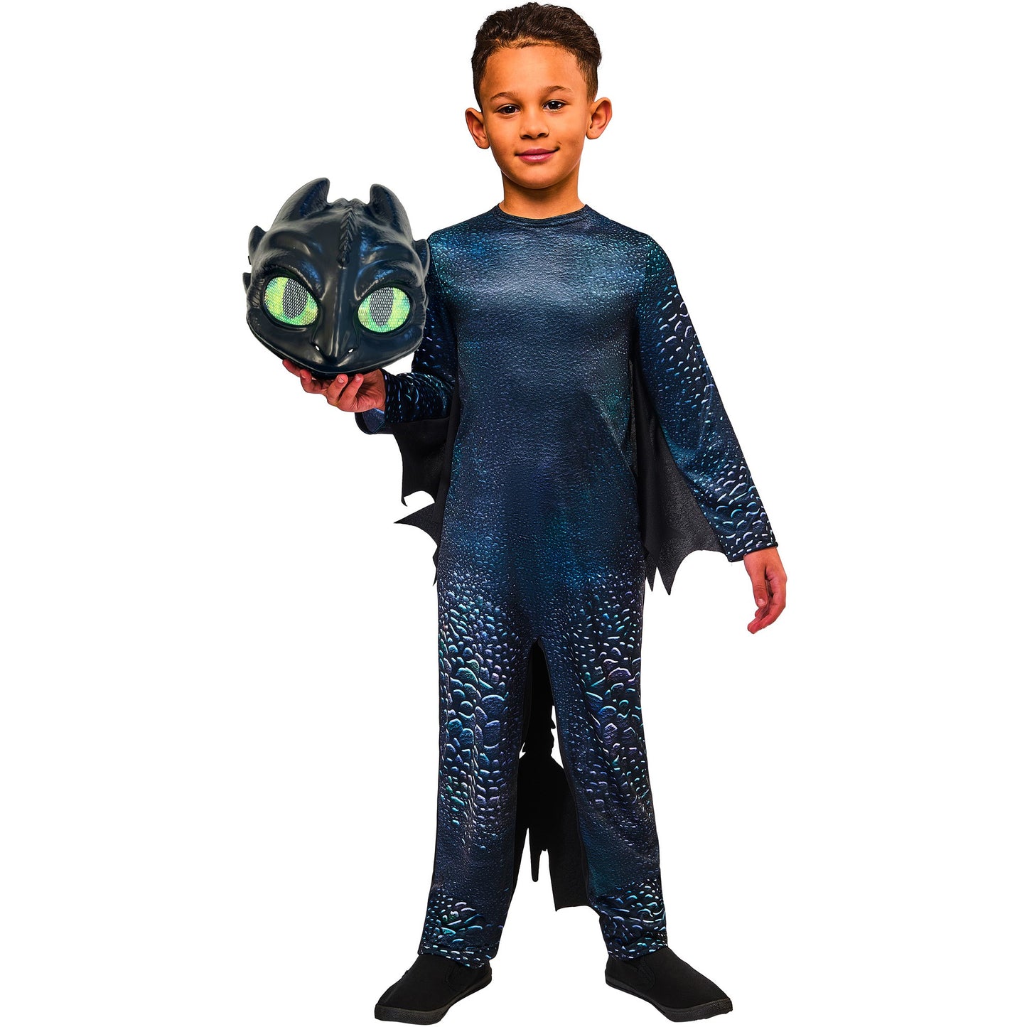 Black - Pack Shot - How To Train Your Dragon Childrens-Kids Toothless Costume