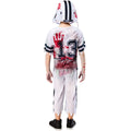 White-Red - Back - Bristol Novelty Boys Zombie Football Player Costume Set